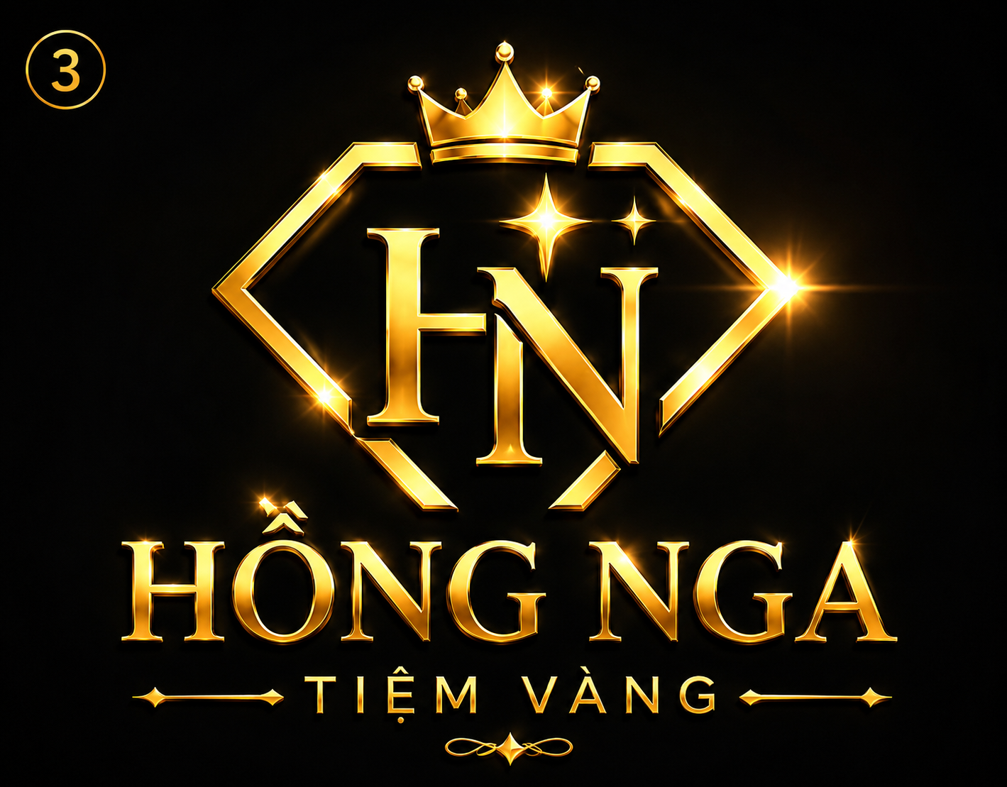 Logo Tiệm Vàng Hồng Nga